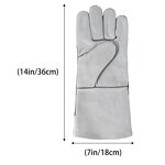 Welding Work Gloves Factory - OEM ODM Split Cowhide Cotton Inside to Keep Warm Durable