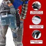 Garden Work Glove Supplier - Premium Cowhide Leather Safety Breathable Cotton Lining Adjustable