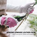 Garden Gloves Supplier - Women's Leather Touch Screen Great Grip Anti-Abrasion