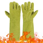 Welding Gloves Factory - Heavy-Duty Tig Mig Fireproof Cow Split Leather Industrial Work Heat