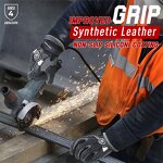 Winter Work Gloves Factory - TPR Protector Silicone Coating Touch Screen Fleece Lining