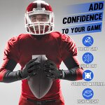 American Football Gloves Manufacturer - Lightweight Durable Anti-Slip Black Silicone Palm Adjustable