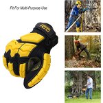 Safety Mechanic Gloves Factory - Yellow Spandex TPR Impact SBR Padded Vibration Resistance