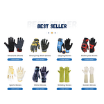 PU Work Gloves Factory - New Arrival Leather Palm Breathability TPR Back Safety