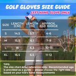 Youth Golf Glove Manufacturer - PU Leather Palm Enhanced Stitching Durable Air Mesh Breathable
