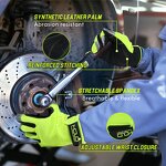 HI-VIS Work Gloves Factory - Men & Women Utility Mechanic Touch Screen Flexible