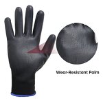 PU Safety Gloves Supplier - Anti Slip Ultra-Thin Seamless Knit Maintenance Car Repair Mechanic
