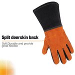 Welding Gloves Factory - Wholesale Crags Short Leather Heat Fire Resistant Tig
