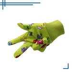 Kids Garden Gloves Factory - OEM ODM Breathable Flexible Cotton Colorful Lovely Printing Design Outdoor