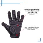 Mechanic Gloves Supplier - U-wrist Cuff Anti Slip Full Finger Working