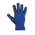 Customized Mechanical Gloves Factory - Leather Palm Comfortable Blue Spandex Back Screen Touch