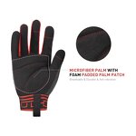 Protective Work Gloves Factory - Microfiber Palm Anti-Slip Foam Padded Anti-Abrasion