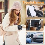 Women's Winter Gloves Factory - Black Goatskin Palm Ultra-soft Short Plush Llining Mink Fur Cuffs Touch