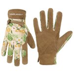 Garden Gloves Manufacturer - Split Goatskin Palm Spandex Back for Women