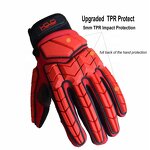 TPR Work Gloves Supplier - Protector Impact Heavy Duty Fitness Safety Rubber Mechanic