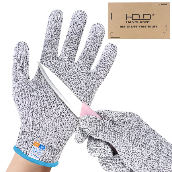 Food-Grade Work Gloves Manufacturer - Non-Slip Anti-Cut Youth 10-Needle Gray PE Yarn