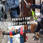 Heavy Duty Work Gloves Manufacturer - Custom Fleece Lining Water Repellent Anti Vibration TPR