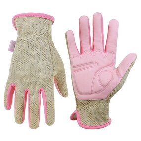Work Garden Gloves Factory - Best Seller Synthetic Leather Palm Comfortable Padded Abrasion Resistance