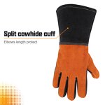 Welding Gloves Factory - Wholesale Crags Short Leather Heat Fire Resistant Tig
