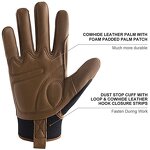 Cowhide Gloves Factory - Breathable Soft Full Grain Anti-slip Custom Mechanic