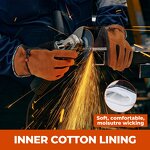 Safety Garden Gloves Manufacturer - Premium Cowhide Leather Breathable Cotton Lining Adjustable Wrist