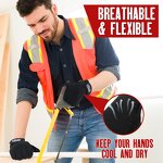 Tactical Gloves Factory - Brand Stock Wholesale Black Microfiber Fabric Touch Screen Mechanic Safety Training