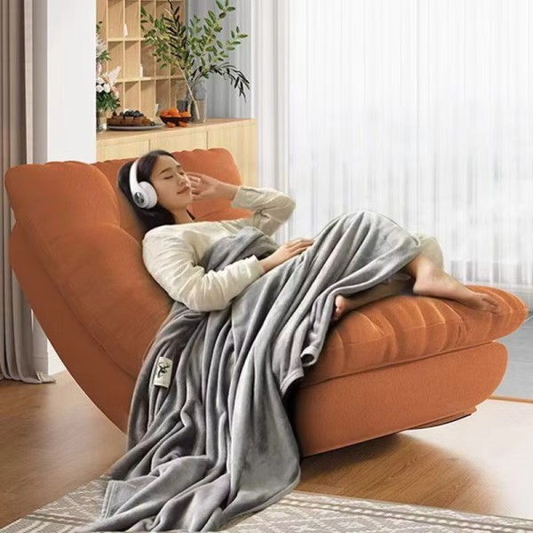 Ykline Recliner Sofa Good Quality Big Size Sofa Chenille Fabric Manual Recliner with Rocking and Swivel