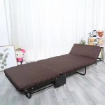 Metal Dormitory Hospital Office Iron Frame Bed Office Lunch Bed Student Bedroom Staff Folding Bed
