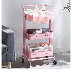 Beauty Tools Collecting Salon Trolley Hairdressing SPA Cart Organizer Multi-function Manicure Cart Storage Holders