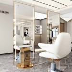 Barber Station Makeup Mirrors Hair Styling Station Beauty Salon Spa Equipment