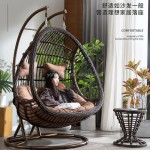 悬挂蛋椅秋千与钢支架套-户外悬挂篮子-休闲藤秋千-双摇篮