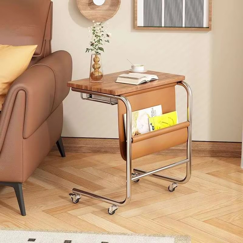 Wholesale Simple Style Bedroom Furniture Coffee Table Bedside Table Modern Mobile Student Office Table