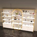 新型豪华护肤展示柜美容美发展示架及短柜