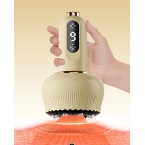 Smart Electric Scraping Massage Cupping Device Heating Suction Cup Back Neck Arm Relieves Body Fatigue Relax Wireless Scraping