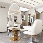Barber Station Makeup Mirrors Hair Styling Station Beauty Salon Spa Equipment