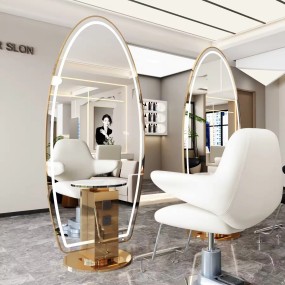 Barber Station Makeup Mirrors Hair Styling Station Beauty Salon Spa Equipment