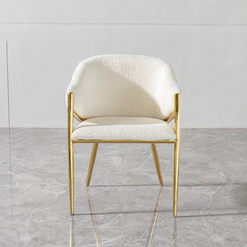 Light Luxury Dining Chair Modern Backrest Chair for Home Scandinavian Designer Style for Coffee Shops or Hotels Chic Cafe
