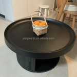 北欧现代豪华风格白色圆茶几边桌沙龙家具金属圆茶几套客厅