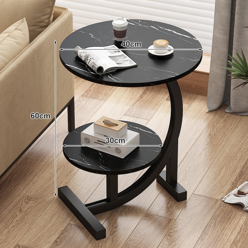 Designer Luxury Coffee Tables Gold Breakfast Minimalist Round Side Table Lounge Space Saving Mesa Auxiliar Living Room Furniture