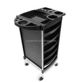MK Modern Five-Layer Multifunctional Hair Salon Storage Cart Cross-Border Barber Shop Hairdressing Perm Tools Metal Beauty Car