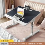 迷你写字台家庭使用笔记本电脑桌与Usb灯书架抽屉可折叠床头柜