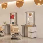 Beauty New Style Single Sided LED Mirror Floor LED Luxury Light LED Mirror Cabinet Hair Beauty Salon Furniture Best