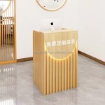 现代小型接待台酒吧桌收银柜台餐厅收银柜台小理发店美容沙龙前台