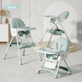 Adjustable Baby Dining Table with Simple Plastic Infant Chair Wholesale BB Chair for Home Dining Tray Seat Feeding Chair