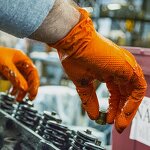 Nitrile Gloves Manufacturer - 100Pcs Per Box Black Orange