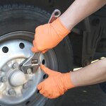 Diamond Nitrile Gloves Manufacturer - Black Garage Mechanic