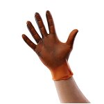 Nitrile Gloves Manufacturer - 100Pcs Per Box Black Orange