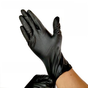 Heavy Duty Nitrile Gloves Supplier - 6mil 8mil Orange Black