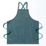 Garden Aprons Supplier - OEM Logo Cotton Canvas Durable with Tools Pockets