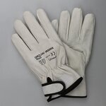 Goatskin Leather Work Gloves Manufacturer - Cheap Driving Construction Industrial Mining Safety for Men